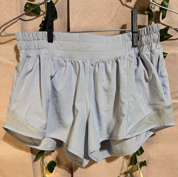 lululemon athletica Pants - lululemon Women's Hotty Hot light Blue Solid Shorts size 4